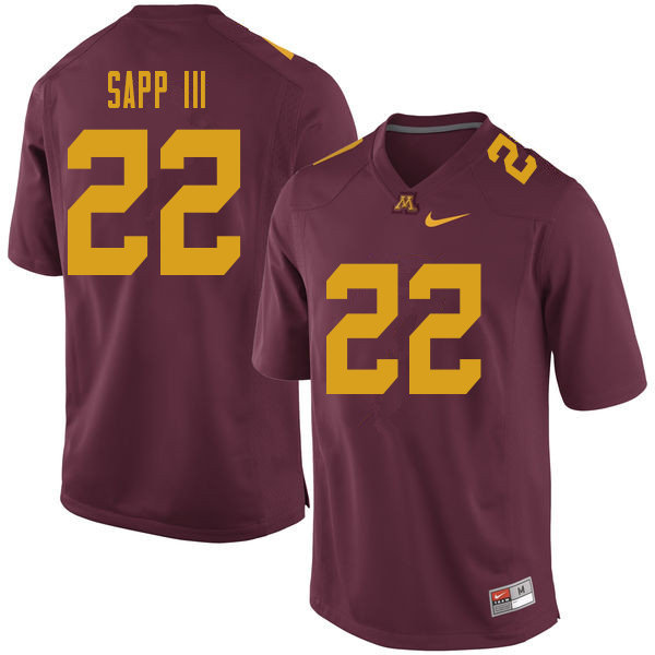 Men #22 Benny Sapp III Minnesota Golden Gophers College Football Jerseys Sale-Maroon